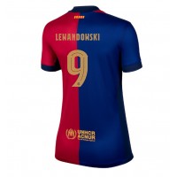 Dres Barcelona Robert Lewandowski #9 Domáci pre Ženy 2024-25 Krátky Rukáv